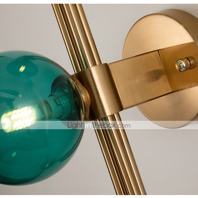 aplic led de perete 3 lumini aplice de perete din sticlă la mijlocul secolului corpuri de iluminat de perete glob modern labota de baie cu abajur de sticlă aplice de perete de interior pentru 2025 - $215.69 –P8