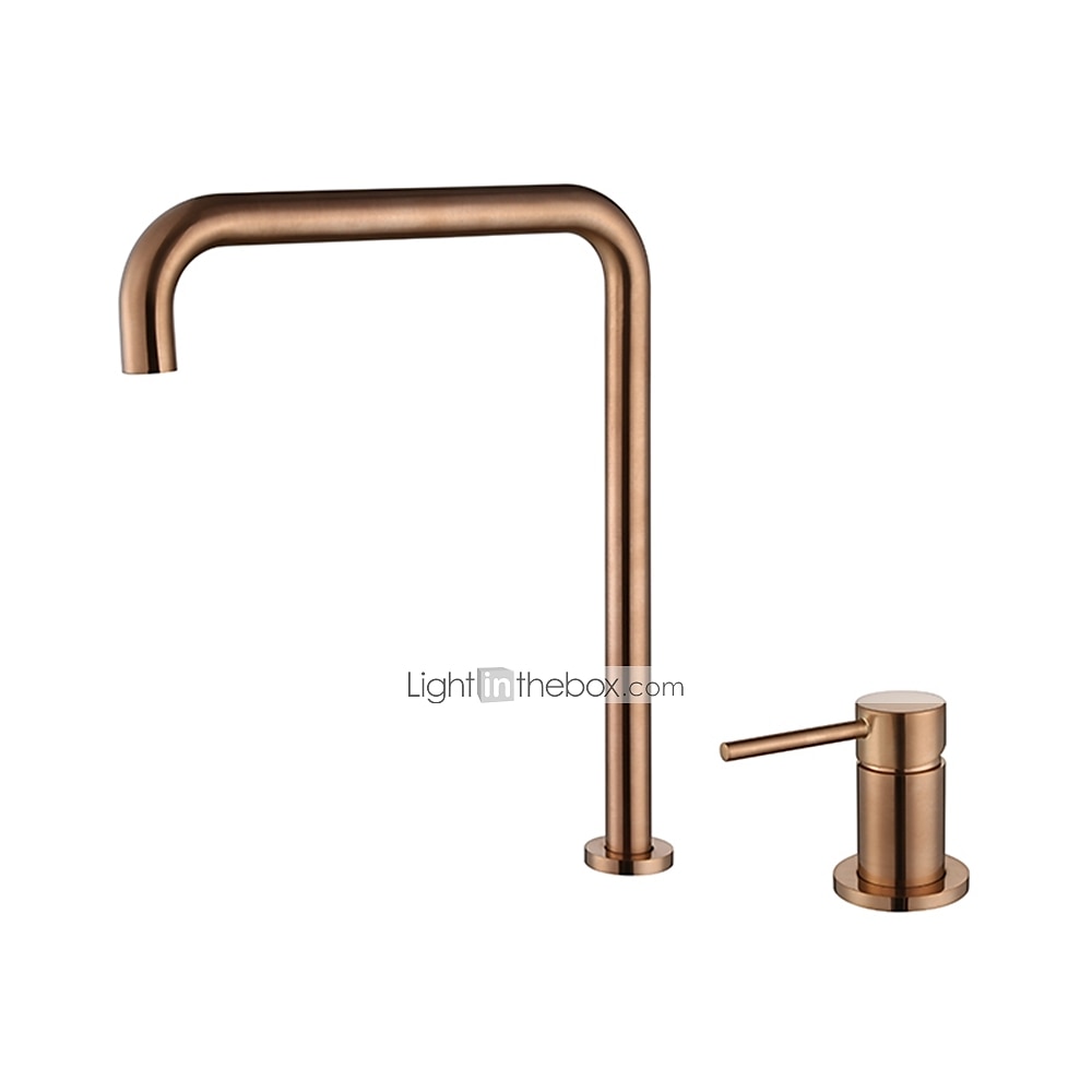 Robinet de lavabo de salle de bain, finition noir/chrome/or brossé/or rose répandu mitigeur de lavabo à deux trous mitigeur de lavabo robinet de salle de bain avec interrupteur chaud et froid de 2025 ? $178.99 –P15
