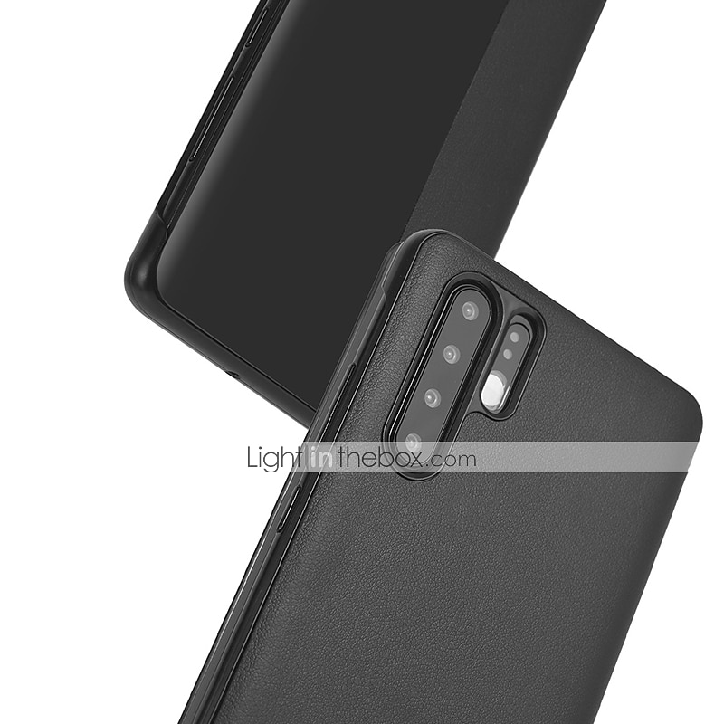 טלפון מגן עבור Huawei Mate 40 Pro + P10 Huawei Mate 20 pro Hwawei P40 P30 P20 Pro Lite כיסוי עם מכסה עם חלון שקיפות מגן גוף מלא אחיד עור PU 2025 - $15.99 –P4