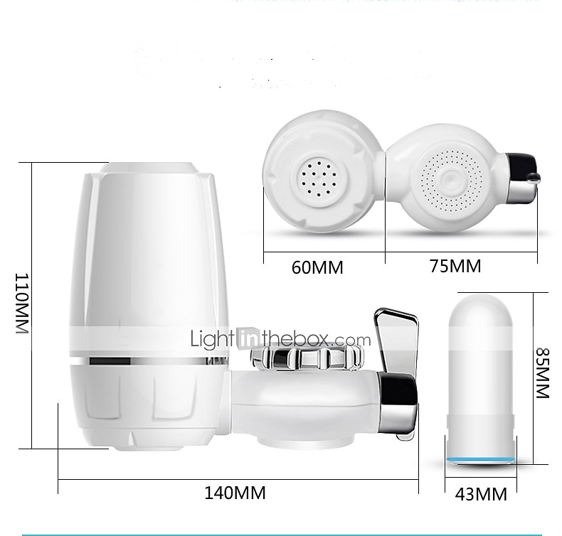 Filter Water Purifier with Kitchen Faucet,White Large Volume Tap Water Filtration System Removes Lead, Fluoride and Chlorine - Fits Standard Faucets (1 Filter Included) 2025 - $24.99 –P5