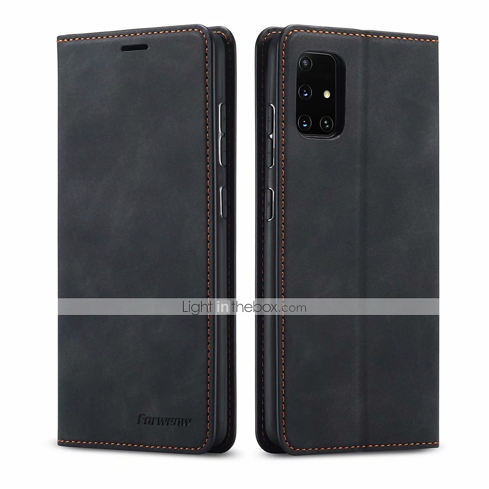 Obal na telefon pro Samsung Galaxy S24 S23 S22 S21 S20 Plus Ultra A54 A34 A14 A73 A53 A33 A72 A52 A42 S25 Ultra peněženkový obal magnetický flip stojánek nárazuvzdorný v jednotné barvě PU kůže 2025 - $18.99 –P2