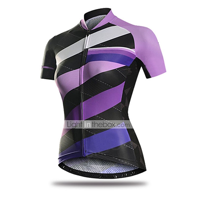 Mujer Maillot de Ciclismo con Culotte Manga Corta MTB Bicicleta Montaña Ciclismo Carretera Verano Primavera Otoño Rosa Morado Naranja Color sólido Rayas Retazos Bicicleta Almohadilla 3D Ciclismo 2026 - $56.99 –P12