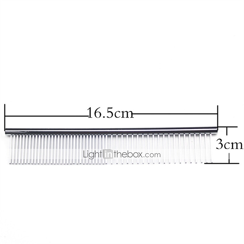 peigne pour animaux de compagnie en acier inoxydable animaux de compagnie chien chat toilettage double rangée dents peignes épilation à poils brosse peigne râteau de 2025 ? $9.49 –P4