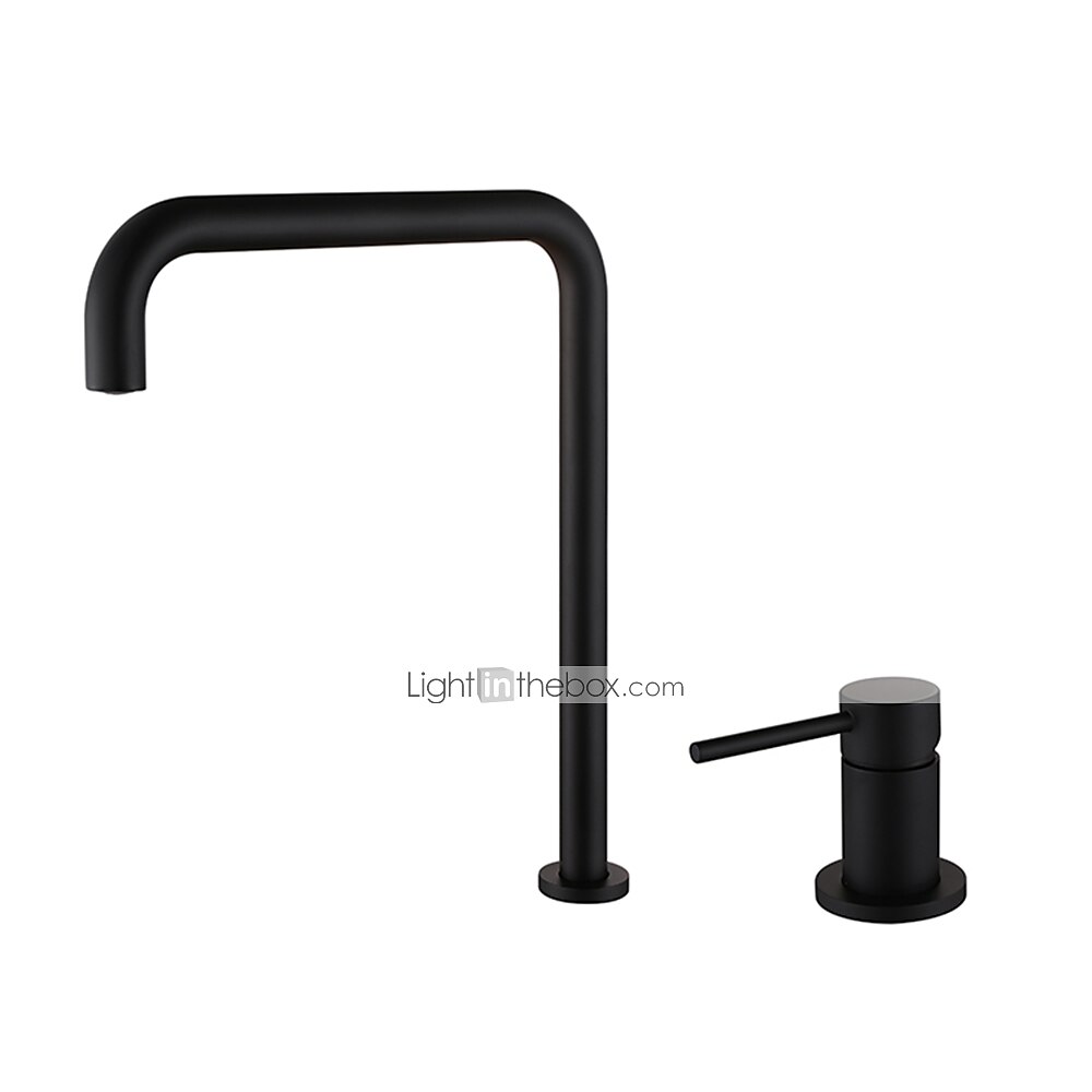 Robinet de lavabo de salle de bain, finition noir/chrome/or brossé/or rose répandu mitigeur de lavabo à deux trous mitigeur de lavabo robinet de salle de bain avec interrupteur chaud et froid de 2025 ? $178.99 –P13