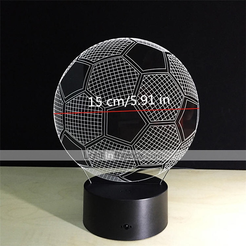 World Soccer 3D Night Light for Kids 16 Colors Change Optical Illusion Football Lamps with Remote Control Birthday Gifts for Sport Fan Boys Girls and Adult 2026 - $21.47 –P1