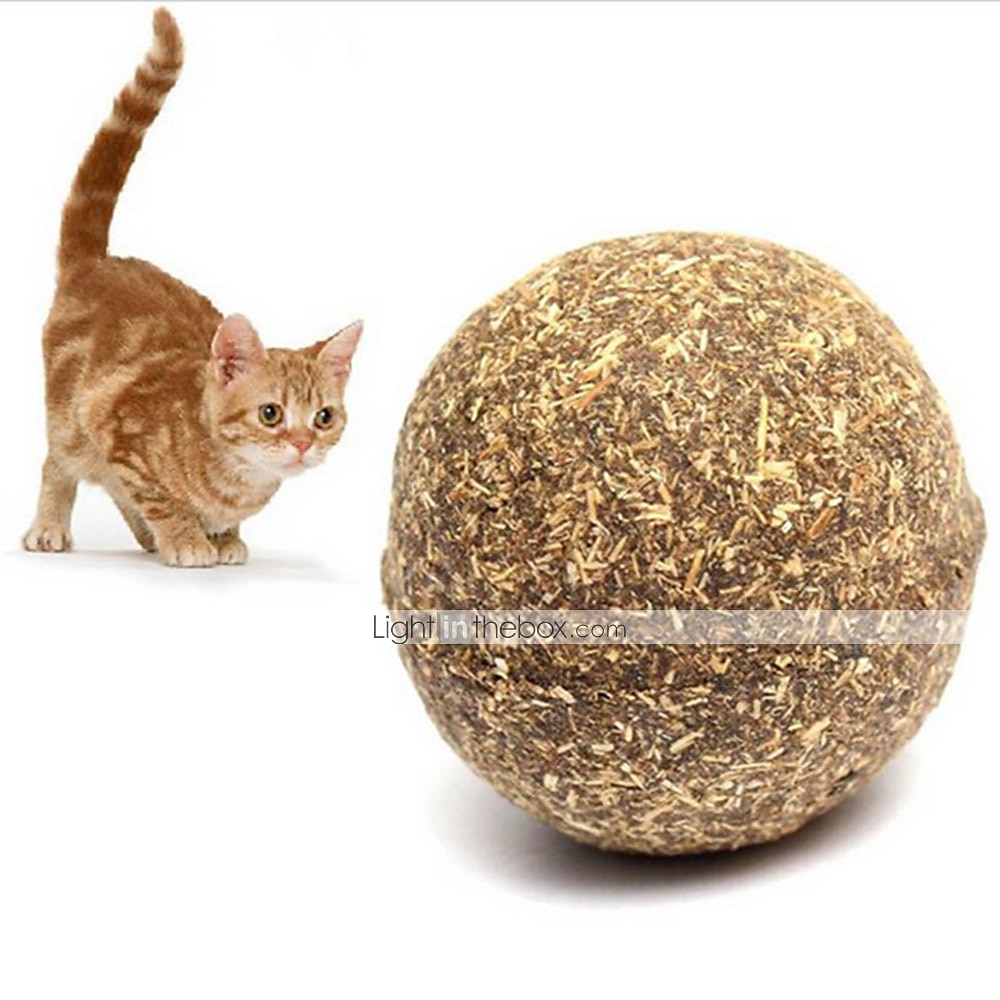 Pet Toys Natural Catnip Healthy Funny Play Treats Toy Ball for Cats Kitten