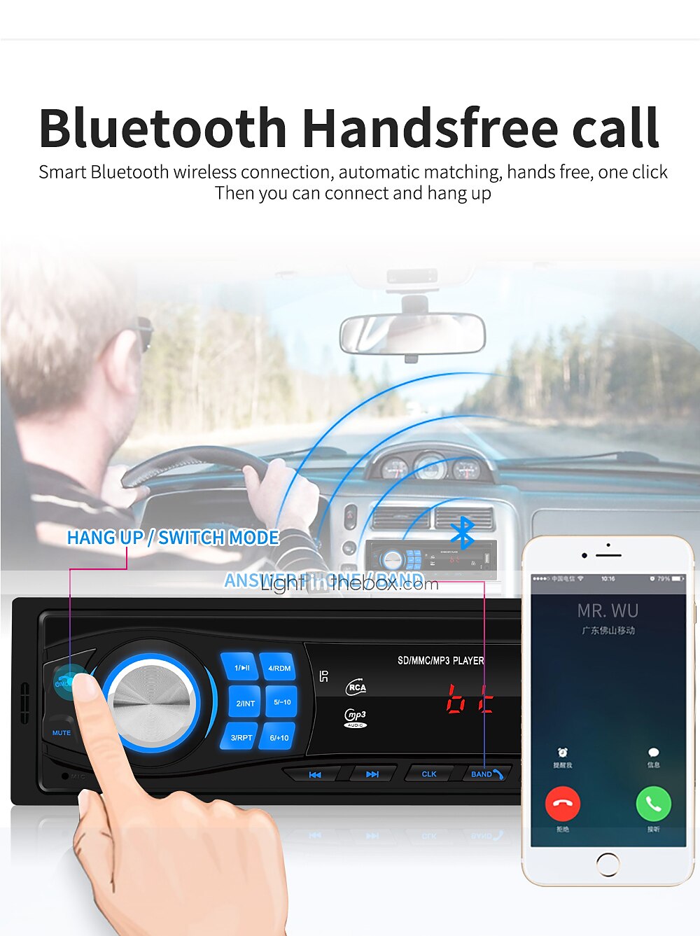 SWM 8013 No 1 DIN Other OS Car MP3 Player Micro USB / MP3 / Built-in Bluetooth for universal RCA / Mini USB / Other Support MP3 / WMA / WAV / SD / USB Support / Radio / SD Card 2025 - $31.99 –P5