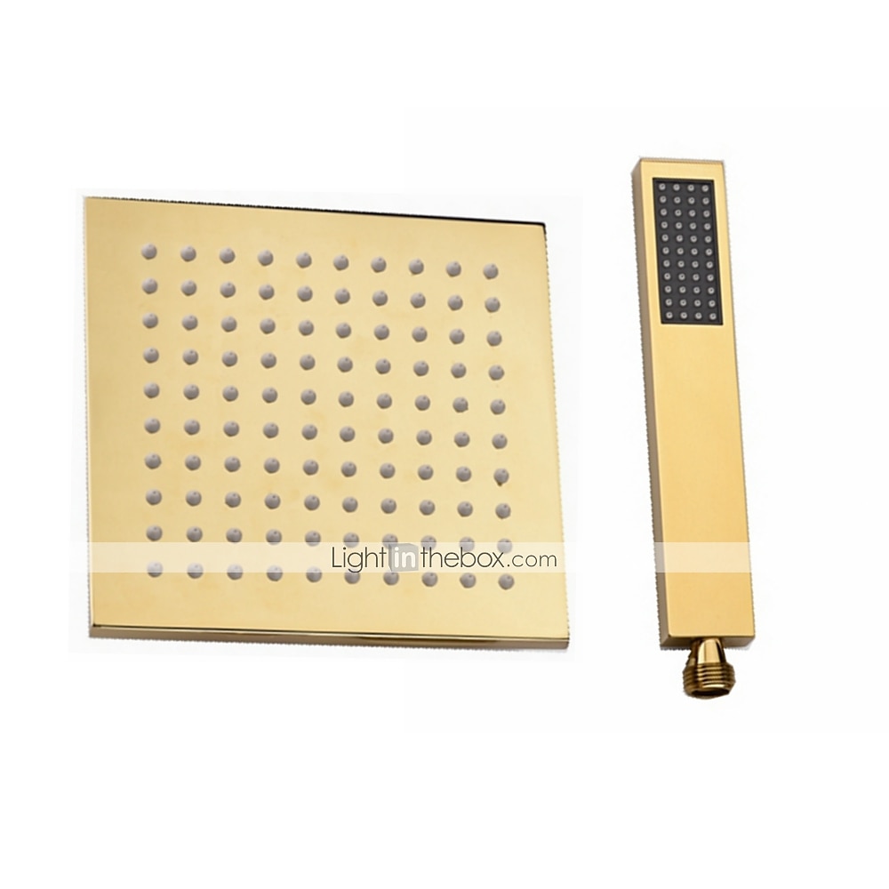 rubinetto per doccia, set di rubinetti per doccia dorati da 8 pollici completi di soffione in acciaio inossidabile, doccetta in ottone massiccio e sistema di soffione a pioggia per installazione a del 2025 a $404.99 –P7