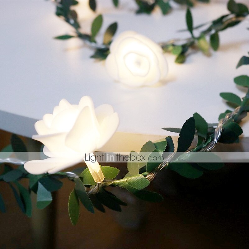 Elegant Wedding Reception Party 6M LED String Light Artificial Green Leaf Ivy Vine, Battery-Powered Decorative Lighting for Christmas, Home, Wedding, Valentine's Day & Garden Decor 2025 - $23.99 –P9