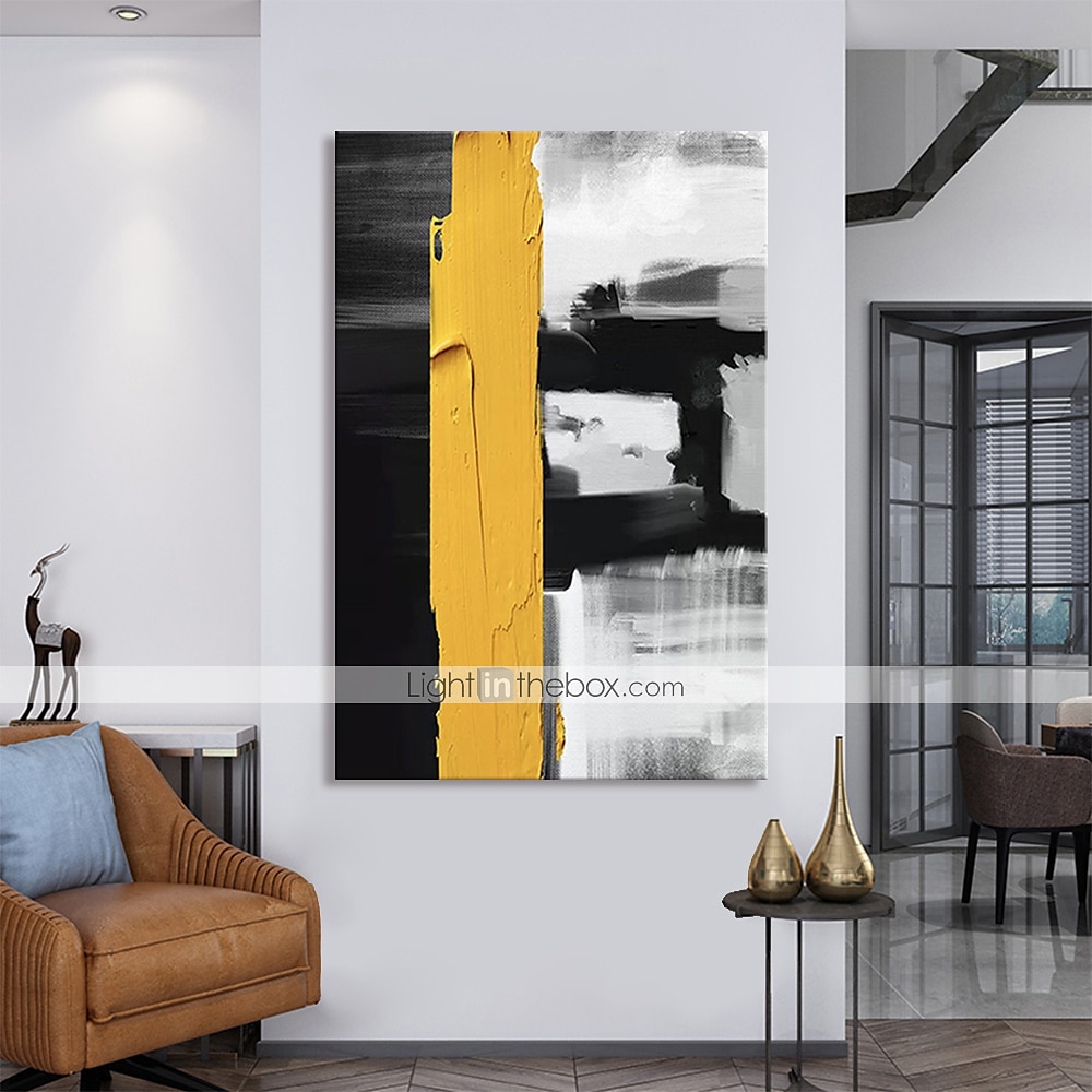 Oil Painting Hand Painted Vertical Abstract Pop Art Modern Stretched Canvas 2025 - $105.99 –P5