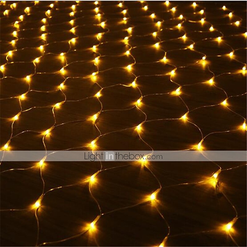 1.5x1.5M LED Net Lights, Waterproof Outdoor String Lights, Multi-color Fairy Curtain Lights for Christmas, Wedding, Garden and Holiday Decoration 2025 - $12.99 –P5