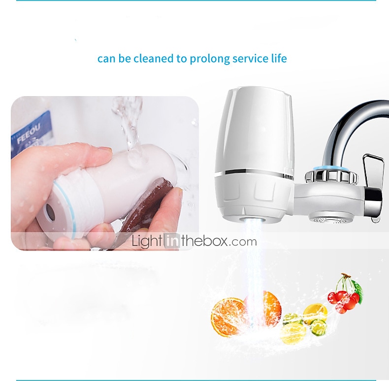 Filter Water Purifier with Kitchen Faucet,White Large Volume Tap Water Filtration System Removes Lead, Fluoride and Chlorine - Fits Standard Faucets (1 Filter Included) 2025 - $24.99 –P2
