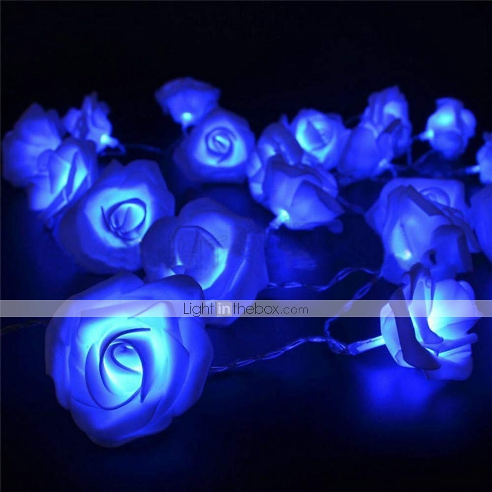 ghirlanda di fiori artificiali rosa lucine bouquet di luci per corde per la decorazione di san valentino di nozze 1m 10 leds del 2025 a $7.99 –P7
