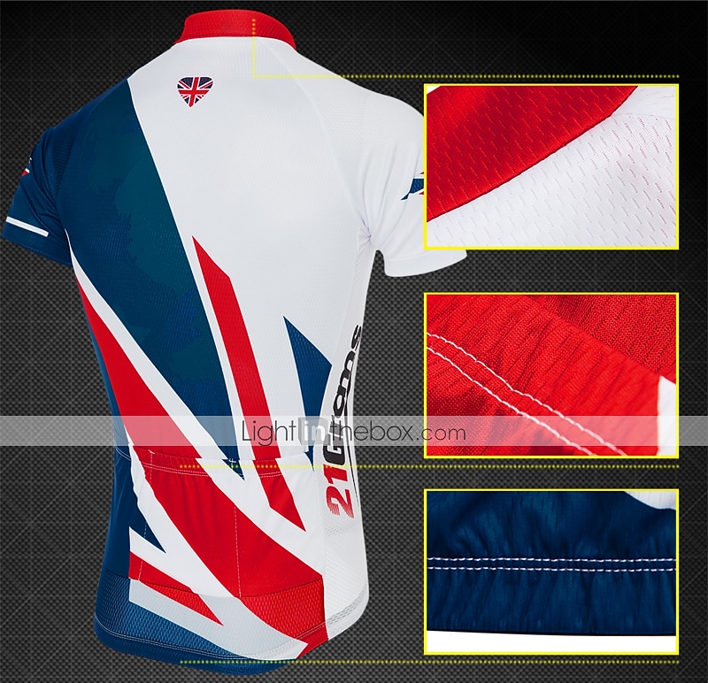 Bărbați Jersey de ciclism Cu model UK Steag Național Manșon scurt Bicicletă Jerseu Topuri cu 3 buzunare spate Ciclism montan Ciclism stradal Rezistent la UV Uscare rapidă Înapoi de buzunar 2025 - $29.99 –P13
