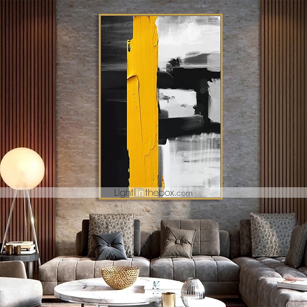 Oil Painting Hand Painted Vertical Abstract Pop Art Modern Stretched Canvas 2025 - $105.99 –P4