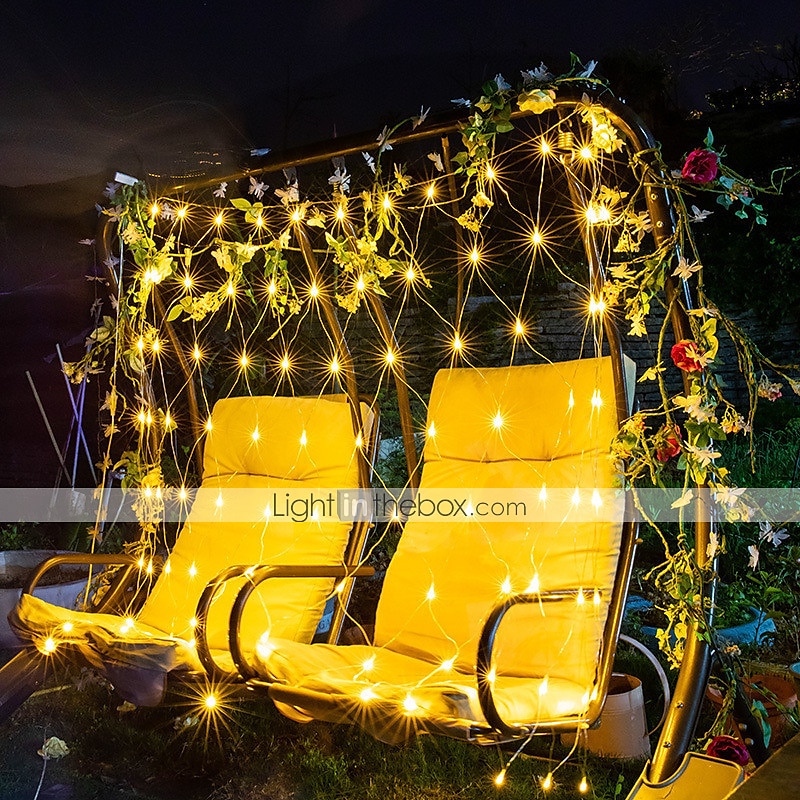 1.5x1.5M LED Net Lights, Waterproof Outdoor String Lights, Multi-color Fairy Curtain Lights for Christmas, Wedding, Garden and Holiday Decoration 2025 - $12.99 –P1