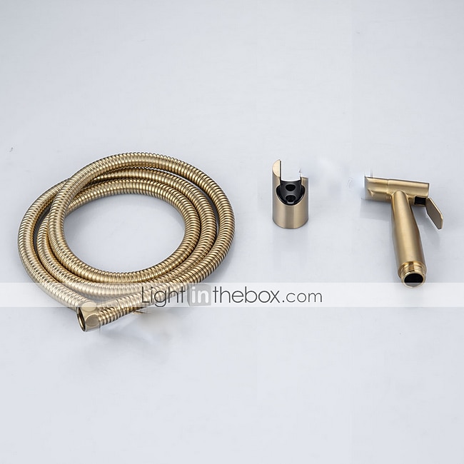 2026年 ビデトイレスプレーセット-ハンドヘルドビデスプレーキット-イスラム教徒のセルフクリーニング用バスルームハンドシャワー-プレミアムステンレススチールベビークロスおむつスプレーコンボ洗面所ゴールド  コレクション – $66.99 –P4