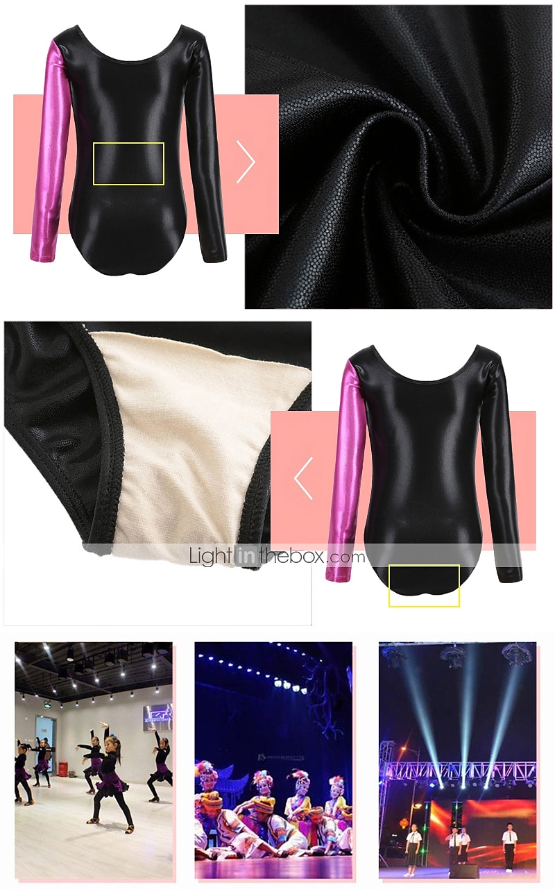 Voimistelu trikoot Naisten Tyttöjen Kokopuku Voimistelupuku Spandex Erittäin elastinen Hengittävä Käsintehty sparkly Pitkähihainen Kouluts Kilpailu Tanssi Rytminen voimistelu Telinevoimistelu Sininen 2025 - $24.99 –P4