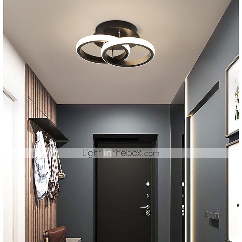 1-licht 24cm led plafondlamp cirkelvormig ontwerp eenvoudige ring gang lamp aluminium voor slaapkamer lamp logeerkamer balkon 110-120/220-240 22w 2026 - $133.99 –P2