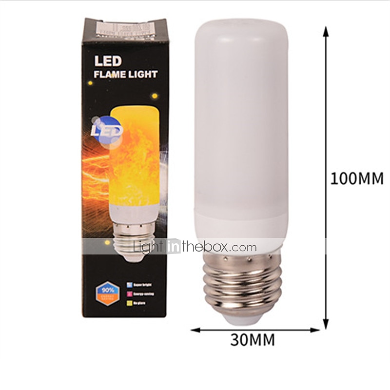4pcs 1pcs New LED Dynamic Flame Effect Fire Light Bulb E27 LED Corn Bulb Creative Flickering Emulation 5W LED Lamp Light 2025 - $10.49 –P1