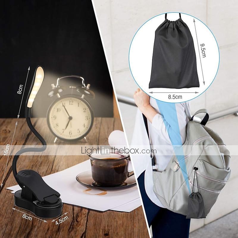 Lampe de lecture Rechargeable / Protection des Yeux / Intensité Réglable Moderne contemporain Batterie Li intégrée Pour Bureau / Bureau de maison / Bureau ABS DC 5V Blanche / Noir de 2025 ? $22.99 –P7