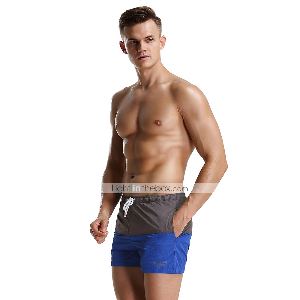SEOBEAN® בגדי ריקוד גברים מכנסי שחייה מכנסי שורט בגדי ים ייבוש מהיר מכנסי גלישה בגד ים עם כיסים שרוך שחייה גלישה חוף ספורט מים טלאים אביב קיץ / מיקרו-אלסטי 2025 - $22.99 –P11