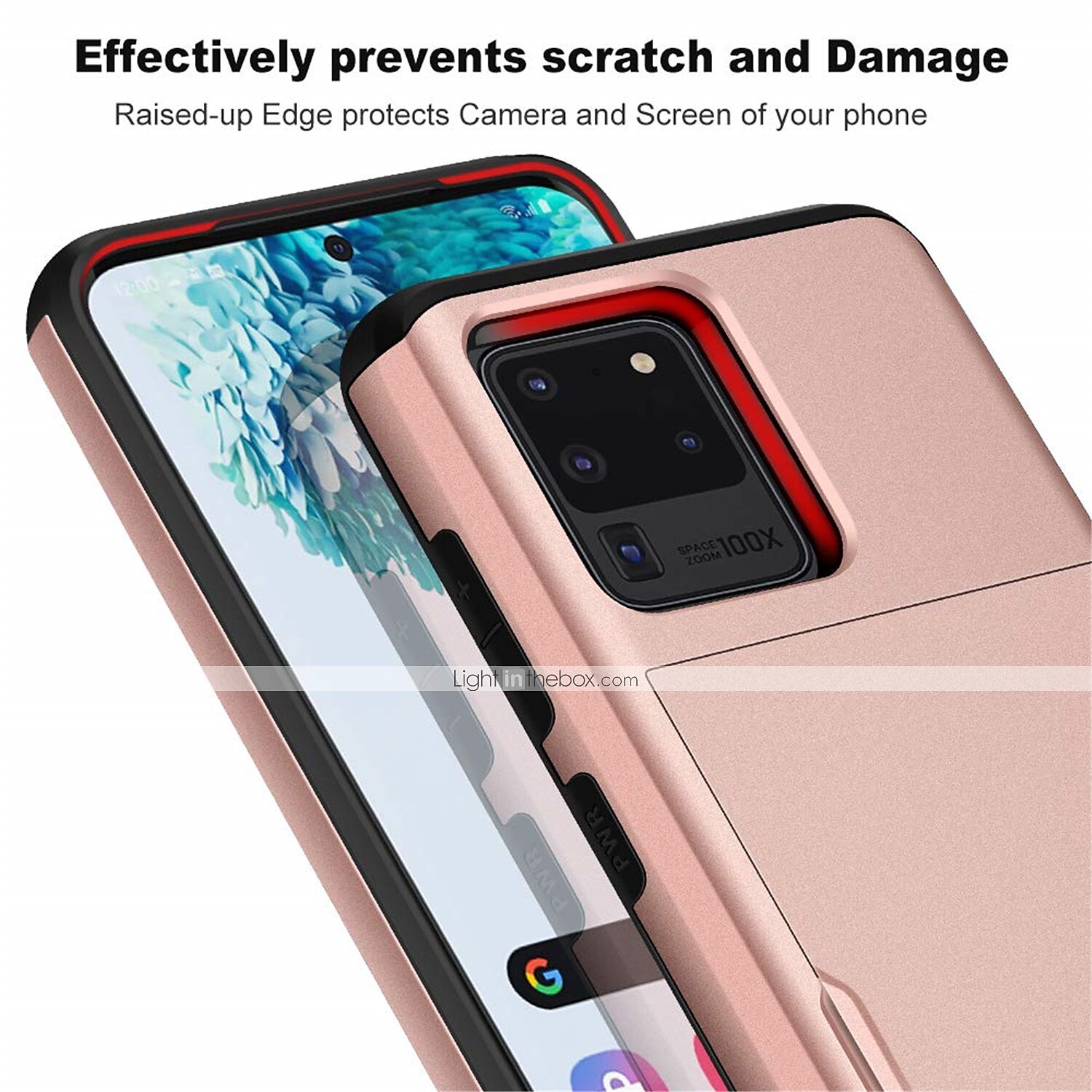 Phone Case For Samsung Galaxy S24 S23 S21 S20 Plus Ultra Note 20 10 S25 Ultra Back Cover Bumper Frame Four Corners Drop Resistance With Card Holder Armor TPU 2025 - $12.99 –P3