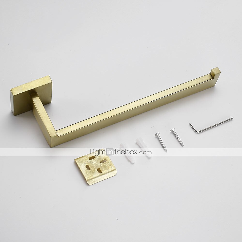 Barre porte-serviette Design nouveau / Créatif contemporain / Moderne Acier inoxydable / Acier à basse teneur en carbone / Métal 1pc - Salle de  Bain Simple / anneau de serviette Montage mural de 2025 ? $43.99 –P1