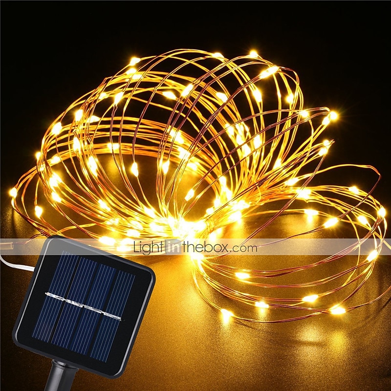 kültéri napfény fény napenergia led tündér húr lámpák 10m 20m ip65 ünnepi fények 100leds 200leds karácsonyi újévi koszorú dekoráció meleg fehér világítás led napkert fény 2025 - $14.49 –P2