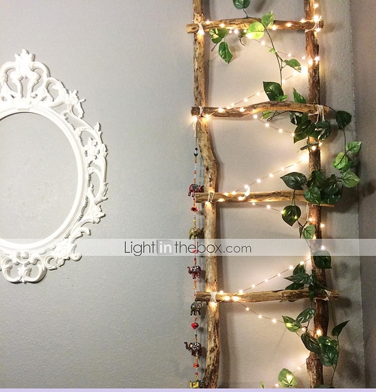 elegante festa di nozze ricevimento 10m 100led filo d'argento luci a led stringa - flessibile ghirlanda fata stringa bianco caldo per arredamento casa del 2025 a $12.99 –P8