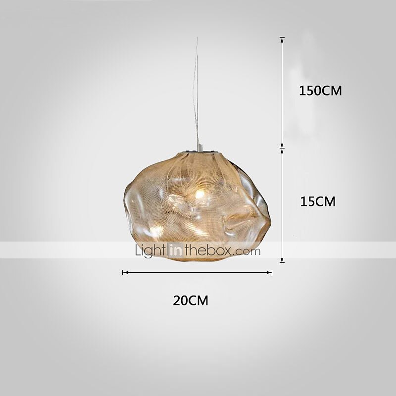 20 cm lampada a sospensione a led design singolo vetro galvanizzato stile nordico 220-240v del 2025 a $249.99 –P1