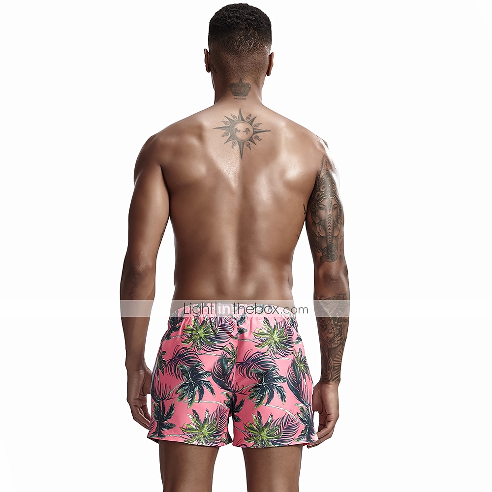 SEOBEAN® Herren Bademode Surfshorts Badehose Schwimmshorts kurz Rasche Trocknung Surfshorts Badeanzug Mit Taschen Kordelzug Schwimmen Surfen Strand Wassersport Bedruckt Frühling Sommer 2025 - $18.99 –P3