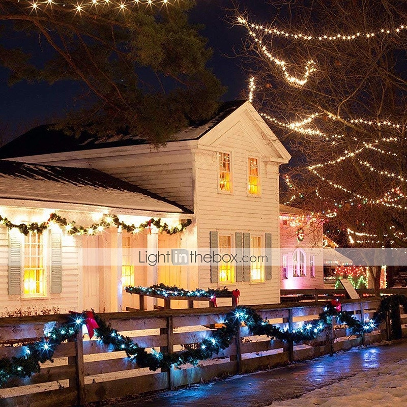 kültéri napfény fény napenergia led tündér húr lámpák 10m 20m ip65 ünnepi fények 100leds 200leds karácsonyi újévi koszorú dekoráció meleg fehér világítás led napkert fény 2025 - $14.49 –P7