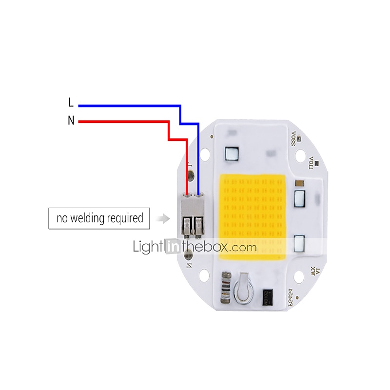 2025年 ハイパワー50w穂軸LEDチップsmd110vランプビーズ用溶接フリーダイオードDIY照明スマートIC不要ドライバー  コレクション – $12.49 –P1