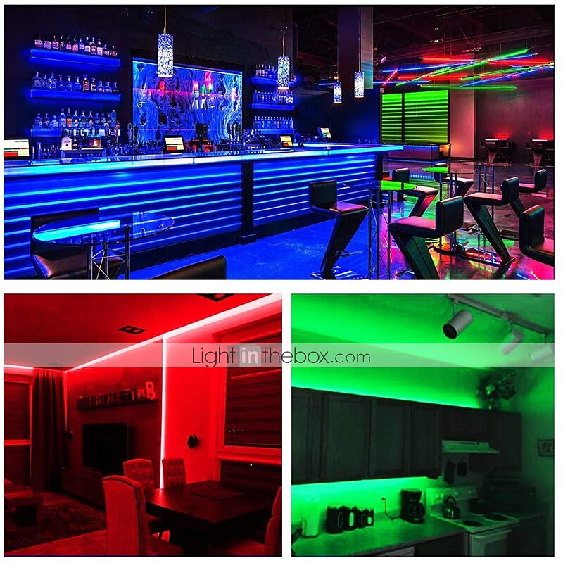 KWB 3x5M Σετ Φώτων Φωτολωρίδες RGB Έξυπνα φώτα 450 LEDs SMD5050 10mm 1 24Keys Τηλεχειριστήριο 1 Τοποθετήστε τη βάση στήριξης 1set RGB Αδιάβροχη Έλεγχος APP Μπορεί να κοπεί 12 V / Συνδέσιμο 2025 - $63.99 –P2