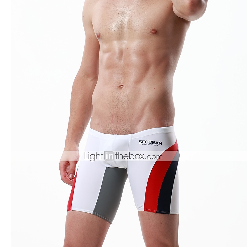 SEOBEAN® Per uomo Pantaloncini da mare Pantaloni Nuoto Surf Sport acquatici Costumi da bagno Traspirante Asciugatura rapida Comodo Chinlon Elastene Abbigliamento mare / Estate / Elasticizzato del 2026 a $16.49 –P7