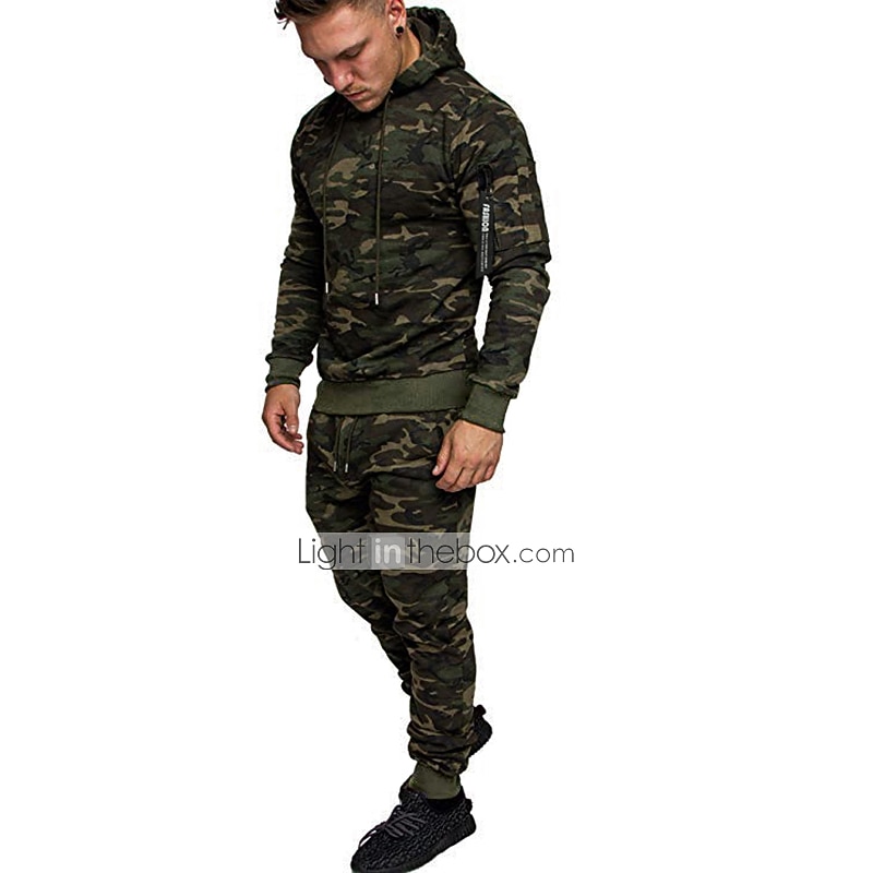 Bărbați Trening Costum de baie Cordon 2 bucăți Mată Set de ținute Costume Vară Primăvară Toamnă Gri Închis Negru Bumbac Gimnastică antrenament Instruire activă Jogging Termic cald Απαλό Confortabil 2026 - $35.99 –P5