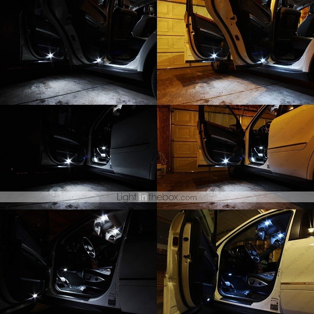 10Pcs 4Pcs 2Pcs T10 BA9S E10 G4 Wedge 5-SMD 5050 LED Light Bulbs W5W 2825 158 192 168 194 Interior Reading Dome Map Cargo Trunk Door Doorstep Courtesy License Plate Side Marker Light 2025 - $8.49 –P7