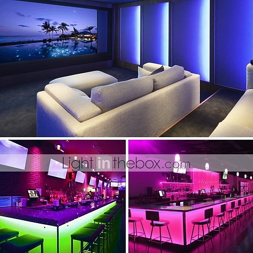 4x5m smart led rgb strip light 600 leds 5050 smd wasserdicht app control music sync work with alexa google tv backlight decoration 12 v 2025 - $97.99 –P1