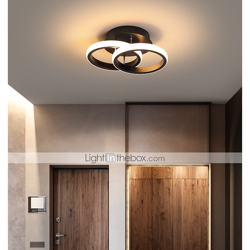 1-licht 24cm led plafondlamp cirkelvormig ontwerp eenvoudige ring gang lamp aluminium voor slaapkamer lamp logeerkamer balkon 110-120/220-240 22w 2026 - $133.99 –P4