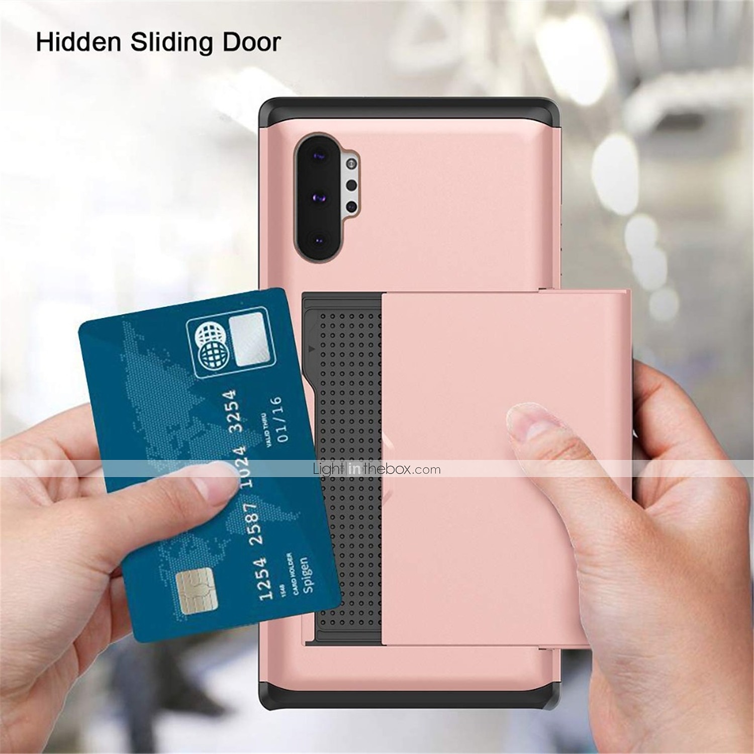 Phone Case For Samsung Galaxy S24 S23 S21 S20 Plus Ultra Note 20 10 S25 Ultra Back Cover Bumper Frame Four Corners Drop Resistance With Card Holder Armor TPU 2025 - $12.99 –P1