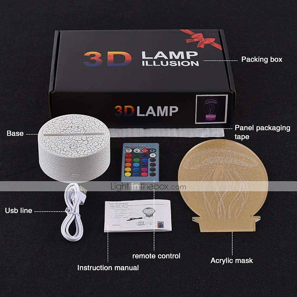 Unicorn 3D Night Light for Kids Illusion Lamp Kids 16 Colors Changing Lamp Smart Touch Remote Control Party Supplies as Birthday Xmas Gift Idea for Girls Boys 2025 - $18.99 –P11