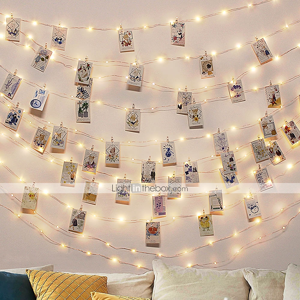 valokuvaleikevalo 50 värikäs led -yövalo koristelu asuntolan juhliin valoisa sali makuuhuoneen ilmapiiri kevyt juhla häät koristelu valokokoonpano 50 leikettä 1 sarja 2025 - $12.49 –P4