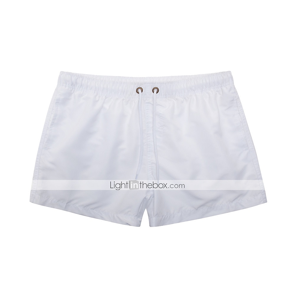 calções de banho masculino calções de banho com forro de malha calções de prancha de secagem rápida cordão elástico respirável com bolsos - natação surf praia desportos aquáticos cor sólida primavera de 2025 por $11.49 –P13