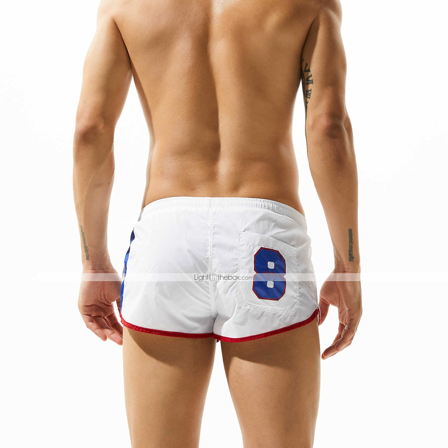 SEOBEAN® Férfi Fürdőnadrág Úszónadrágok Gyors szárítás Deszkás short Fürdőruha Zsebekkel Hálós bélés Zsinór Úszás Szörfözés Tengerpart Vízi sportok Kollázs Nyár / Nyúlós 2025 - $13.99 –P12