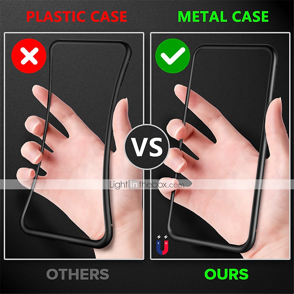 telefoon hoesje Voor Samsung Galaxy S24 S23 S22 S21 S20 Ultra Plus FE Note 20 Ultra 10 Plus A71 A51 A70 A50 S25 Ultra Magnetische adsorptiekoffer Volledig lichaamsbeschermend Anti-piepgeluid 2025 - $23.99 –P10