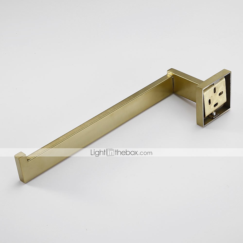 Barre porte-serviette Design nouveau / Créatif contemporain / Moderne Acier inoxydable / Acier à basse teneur en carbone / Métal 1pc - Salle de  Bain Simple / anneau de serviette Montage mural de 2025 ? $43.99 –P2