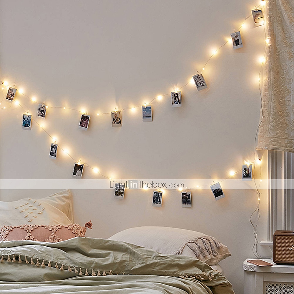 valokuvaleikevalo 50 värikäs led -yövalo koristelu asuntolan juhliin valoisa sali makuuhuoneen ilmapiiri kevyt juhla häät koristelu valokokoonpano 50 leikettä 1 sarja 2025 - $12.49 –P5