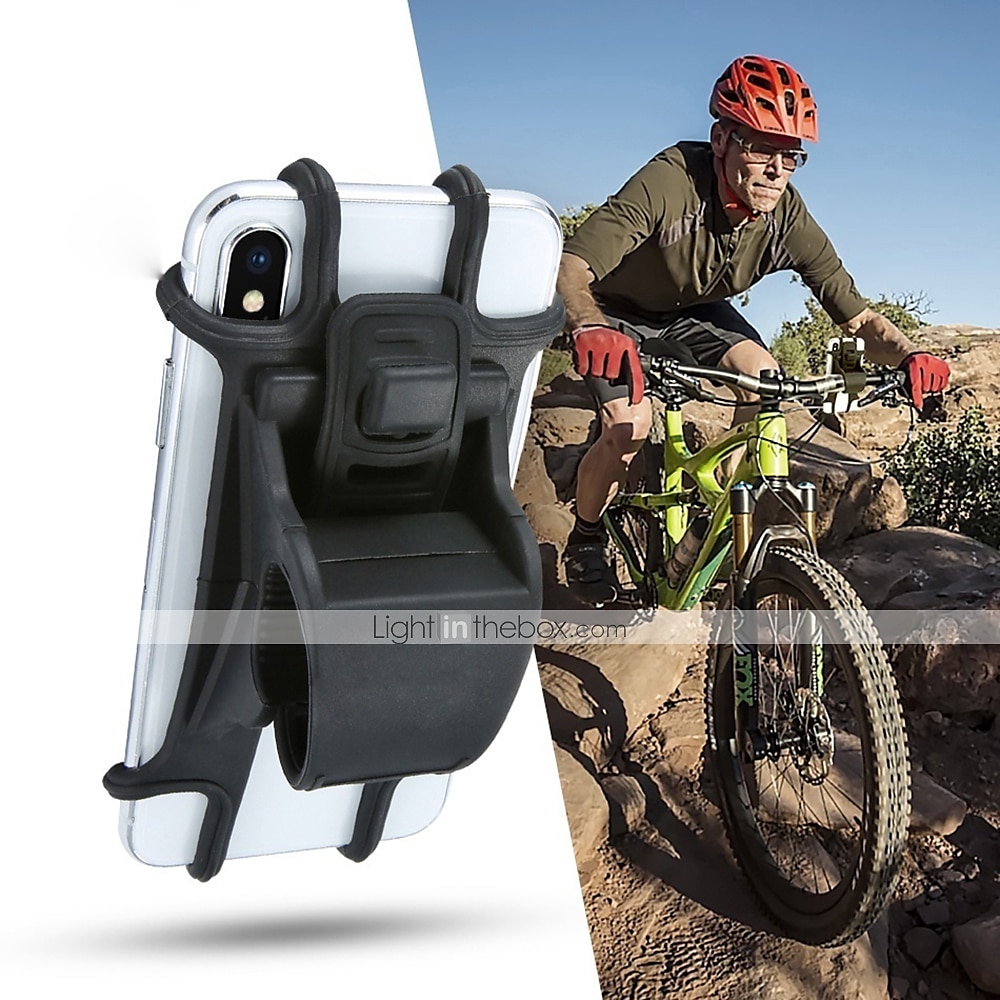 Silicone Bicycle Phone Holder Support For 4 - 6 inch Smartphone Holders Motorcycle Bike Handlebar Clip Stand GPS Mount Bracket4.7 2025 - $11.99 –P2