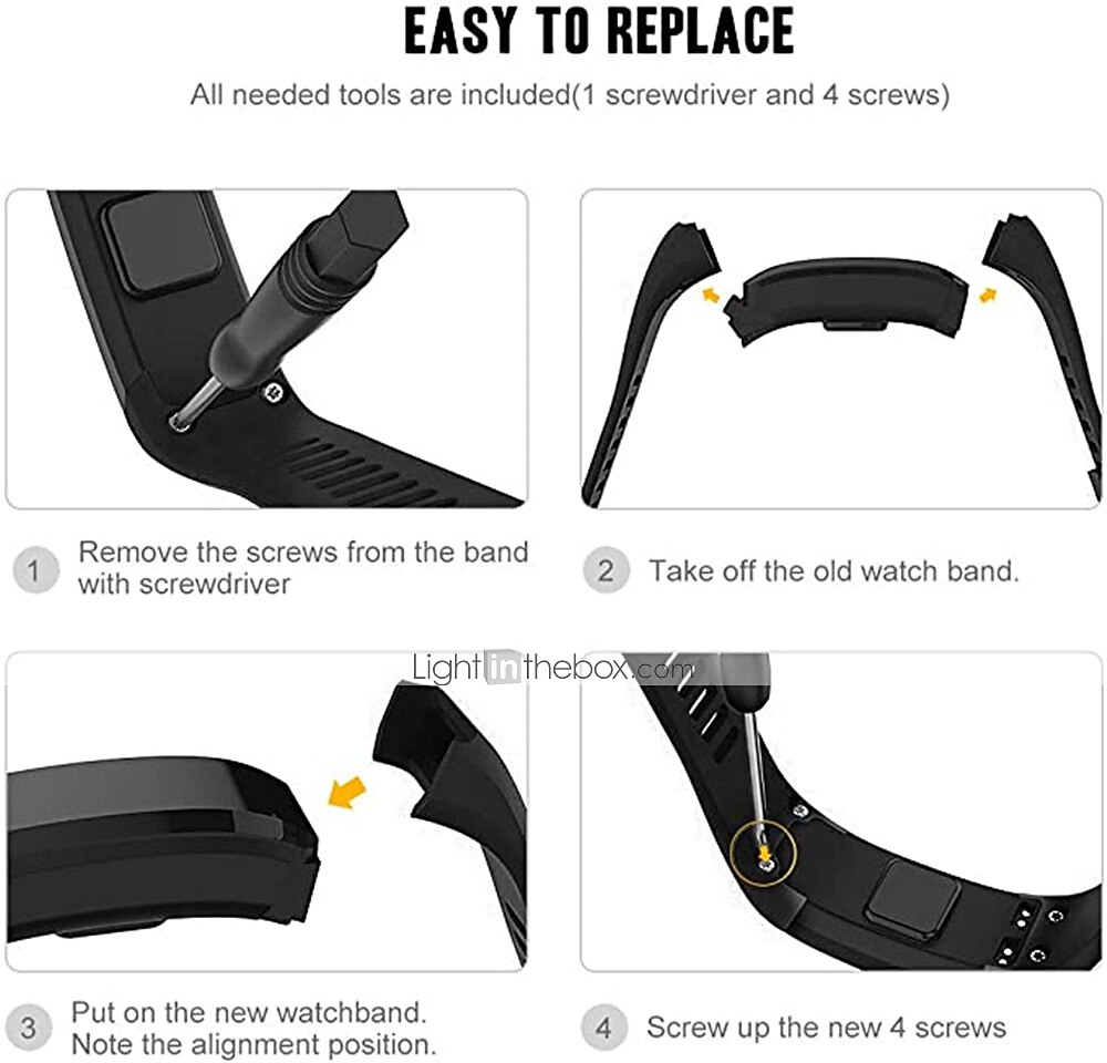 Watch Band for Garmin Vivosmart HR Silicone Replacement  Strap Breathable Sport Band Wristband 2026 - $12.99 –P3